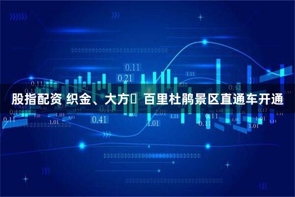 股指配资 织金、大方⇋百里杜鹃景区直通车开通